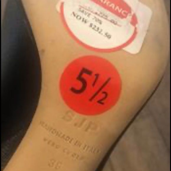 Brandnew Sarah Jessica Parker(SJP) Handmade in Italy black leather ankle boots. - Picture 9 of 10